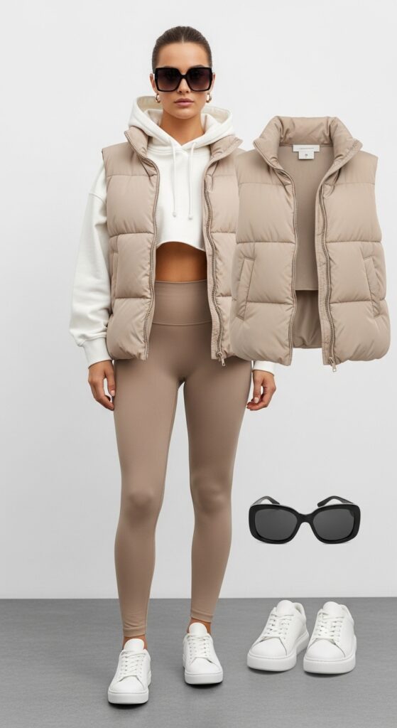 23 Chic Puffer Vest Outfits You’ll Want to Wear This Season 3 Athleisure with an Edge