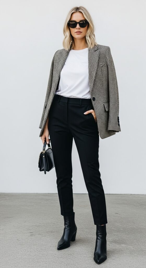 Blazer and Cigarette Pants