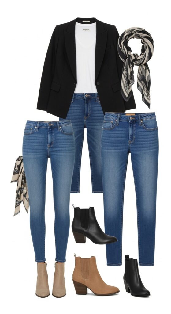 Blazer and Skinny Jeans