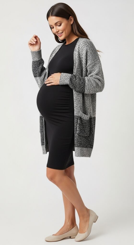 Bodycon Dress and Cardigan