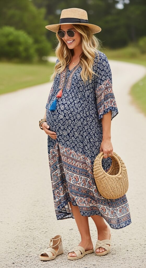 Boho Dress and Flat Sandals