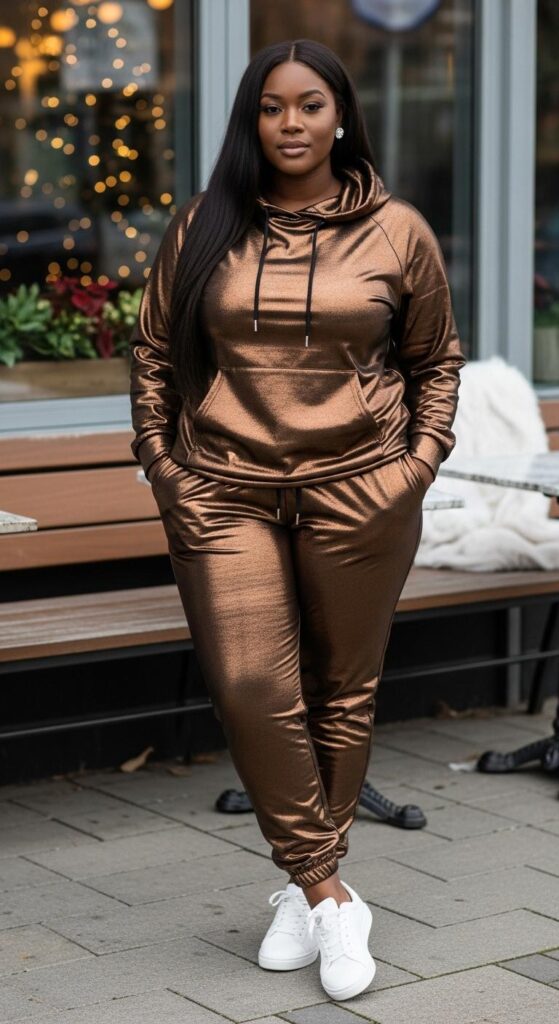 Bronze Hoodie and Joggers for Casual Gatherings