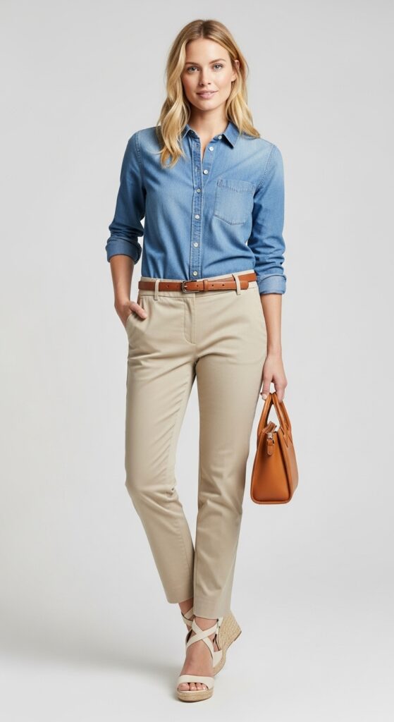 Button-Down Shirt and Chinos
