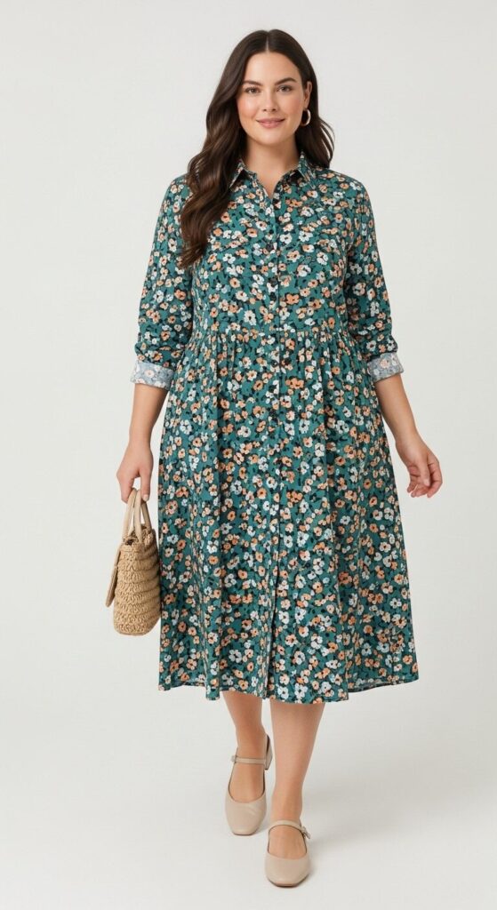 Button-Up Shirt Dress