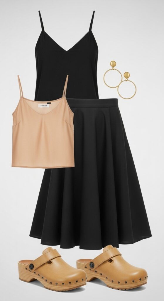Cami Top and A-Line Skirt