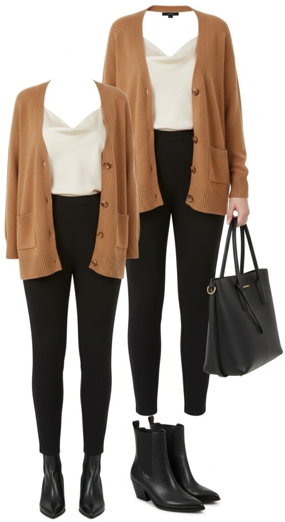 24 Plus Size Winter Business Casual Outfits: Work & Office 14 Cardigan Queen