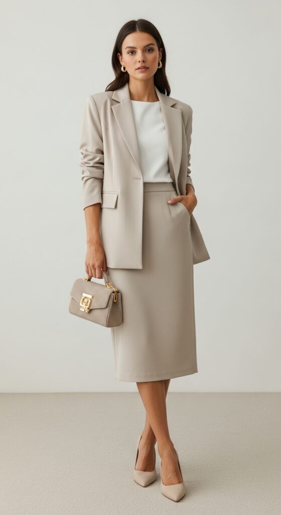 14 Graduation Outfit Ideas to Make Your Day Extra Special 15 Chic Blazer and Skirt Set