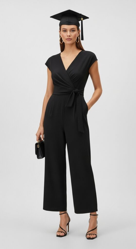 14 Graduation Outfit Ideas to Make Your Day Extra Special 4 Chic Jumpsuit for a Modern Vibe