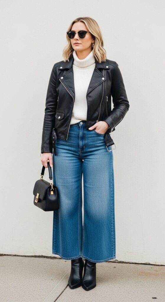 17 Stylish Leather Jacket Outfits That Will Turn Heads 6 Cozy Chic