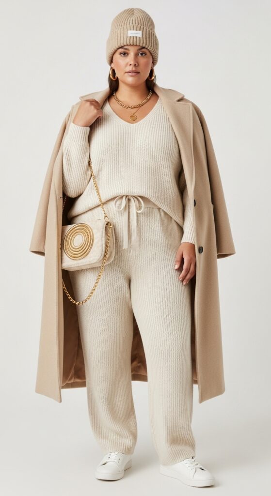24 Plus Size Casual Winter Fashion Outfits That Celebrate Your Curves 20 Cozy Coordinates