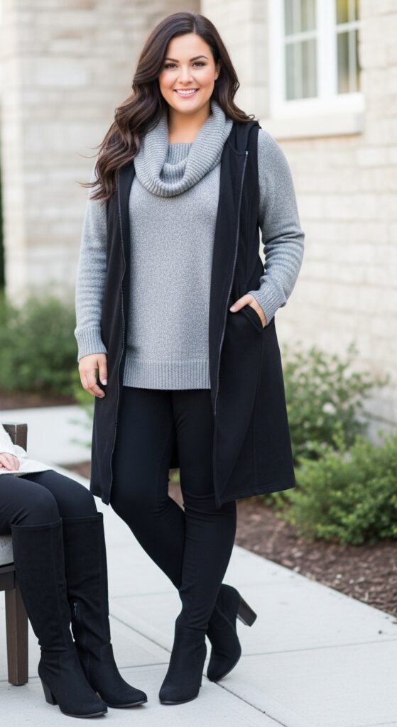 24 Plus Size Winter Business Casual Outfits: Work & Office 17 Cozy Layers Look