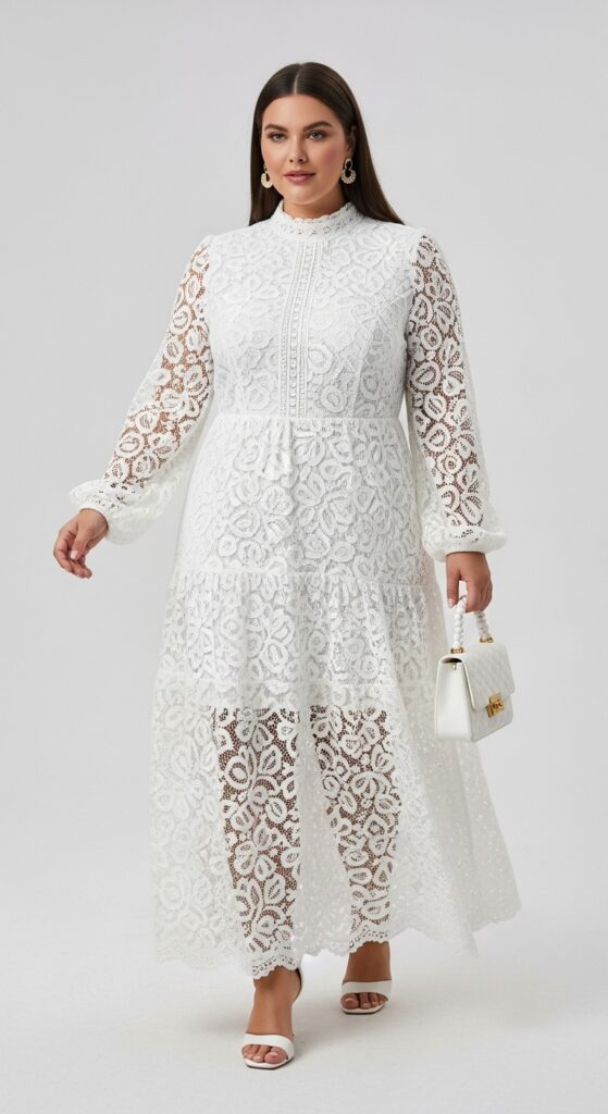 Date Night Angel in White Lace