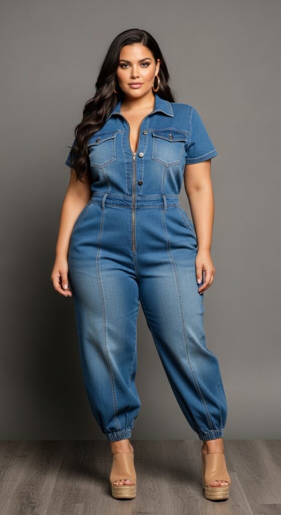 Denim Boss Babe Jumpsuit