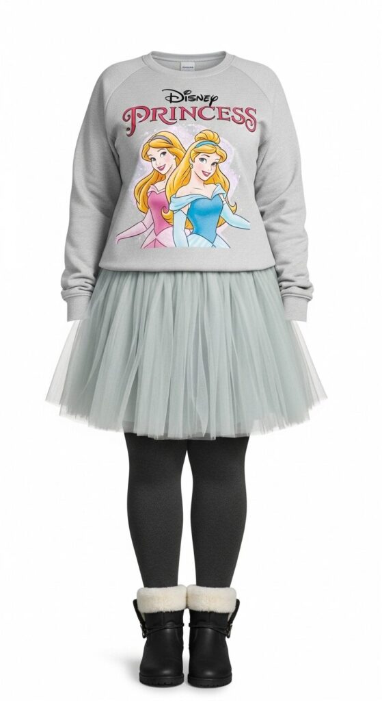 Disney Princess Sweatshirt & Tulle Skirt