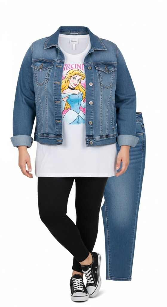 Disney Princess Tee & Denim Jacket