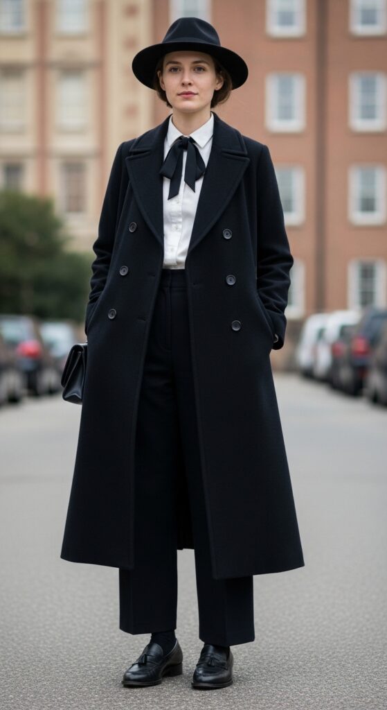 Double-Breasted Coat and Trousers