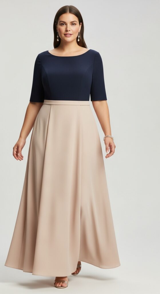 Floor-Length A-Line Dress Classic and Timeless