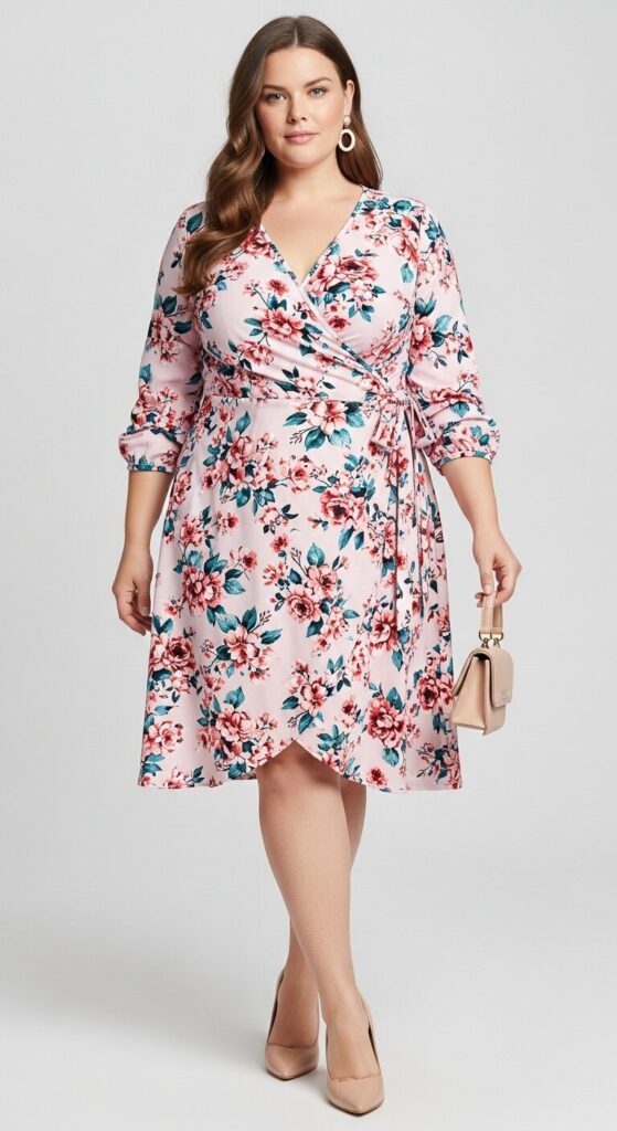 Floral Wrap Dress