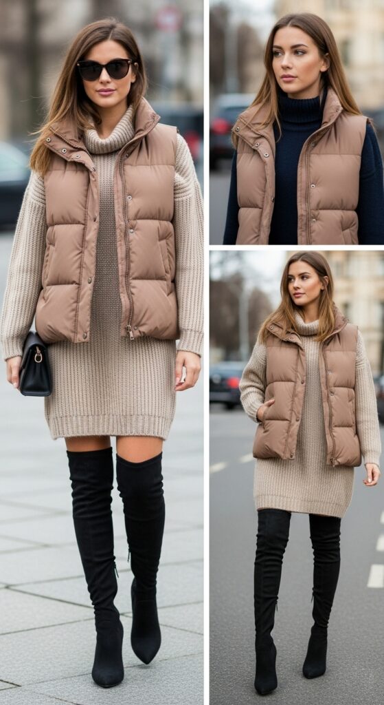 23 Chic Puffer Vest Outfits You’ll Want to Wear This Season 21 Glam Meets Comfort