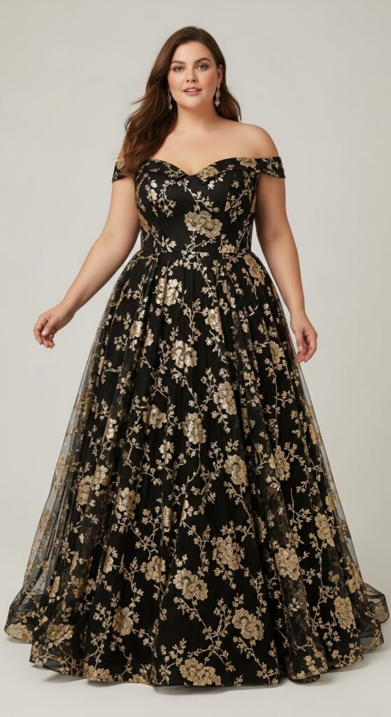 Goddess in Black and Gold