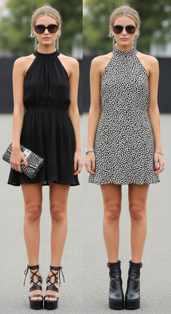 15 Sexy & Cute Concert Outfits That’ll Make You Stand Out 13 Halter Neck Dress