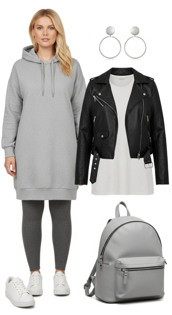 24 Plus Size Casual Winter Fashion Outfits That Celebrate Your Curves 23 Hoodie Dress Upgrade