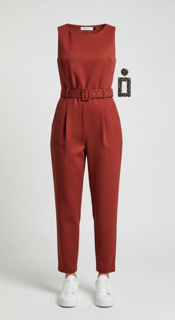 15 Chic White Sneaker Outfits to Elevate Your Everyday Style 15 Jumpsuit with a Sneaker Twist