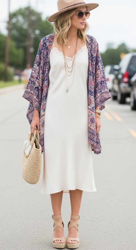 Kimono and Slip Dress