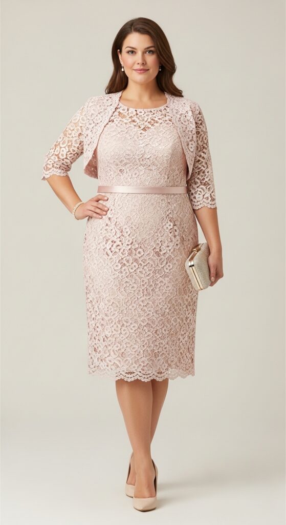 Lace Overlay Dress Feminine and Flattering