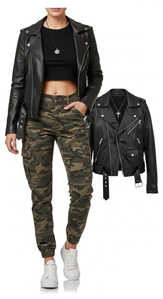 Metal Concert Outfit Ideas 5 Leather Jacket for an Edgy Look