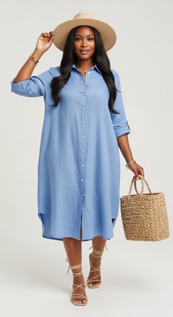 Linen Shirt Dress