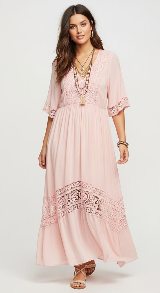Lover Era Pastel Boho Maxi Dress