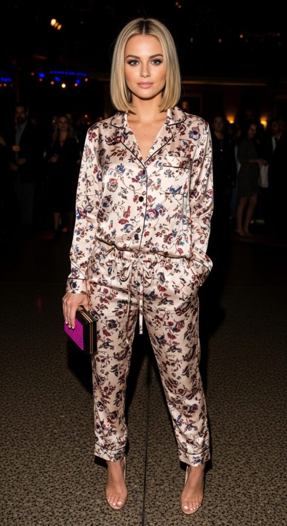 What to Wear in Las Vegas: 20 Perfect Outfit Ideas for Every Event and Occasion 19 Luxe Silk Pajamas for an After-Hours Look
