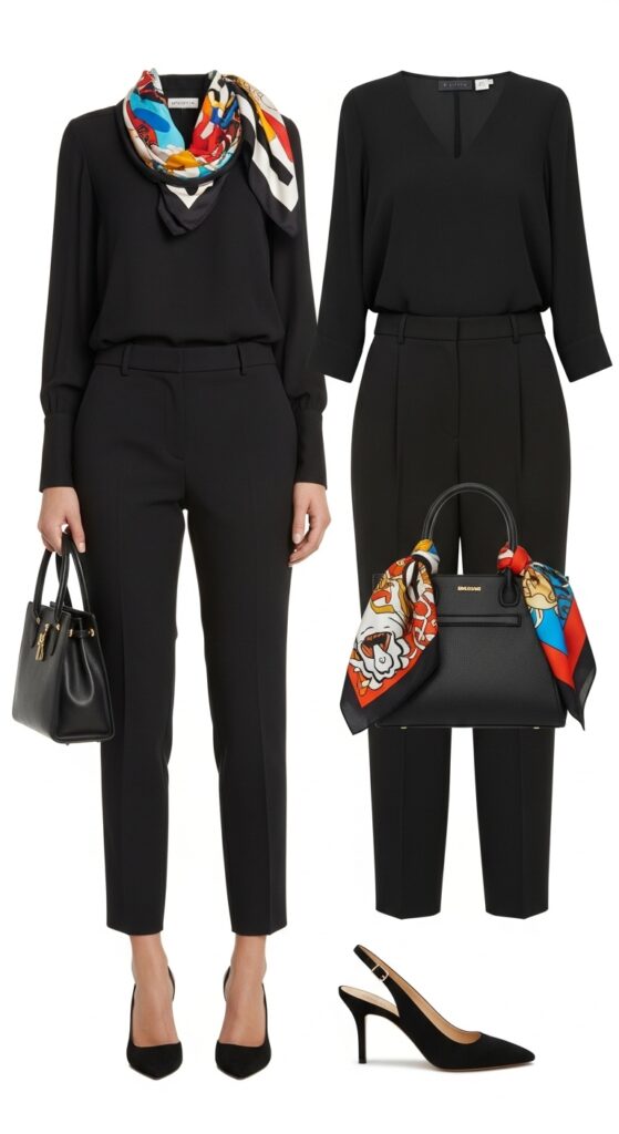 Monochrome All-Black Outfit