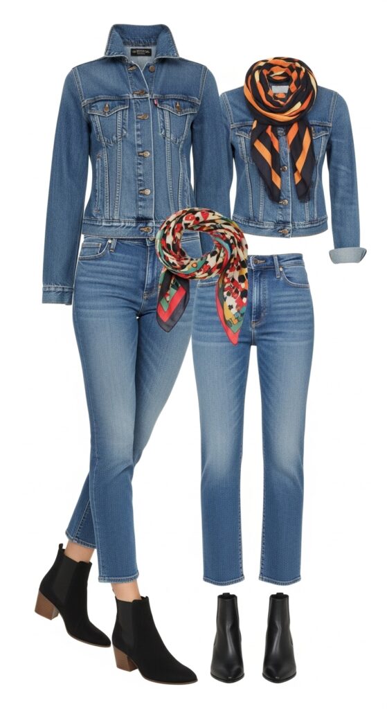Monochrome All-Denim Look