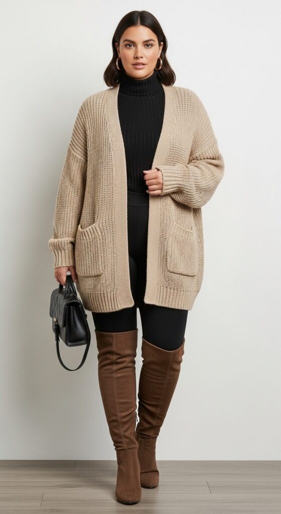 Oversized Cardigan & Leggings