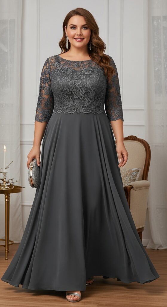 Perfect Gray Evening Gown