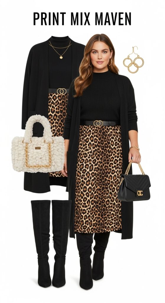 24 Plus Size Winter Business Casual Outfits: Work & Office 18 Print Mix Maven