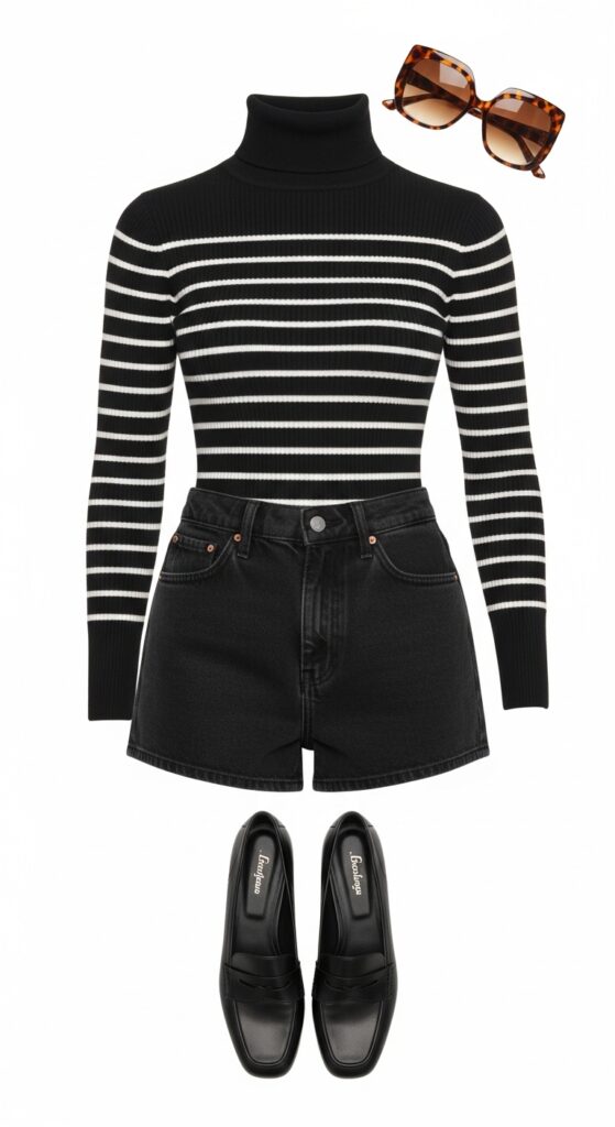 21 Stylish Denim Shorts Outfit Ideas 19 Retro Vibes