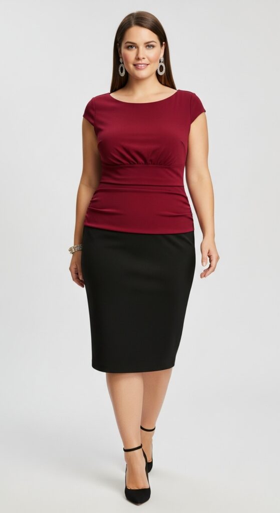 Ruched Sheath Dress Sleek and Slimming