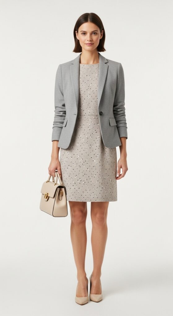 Shift Dress and Blazer