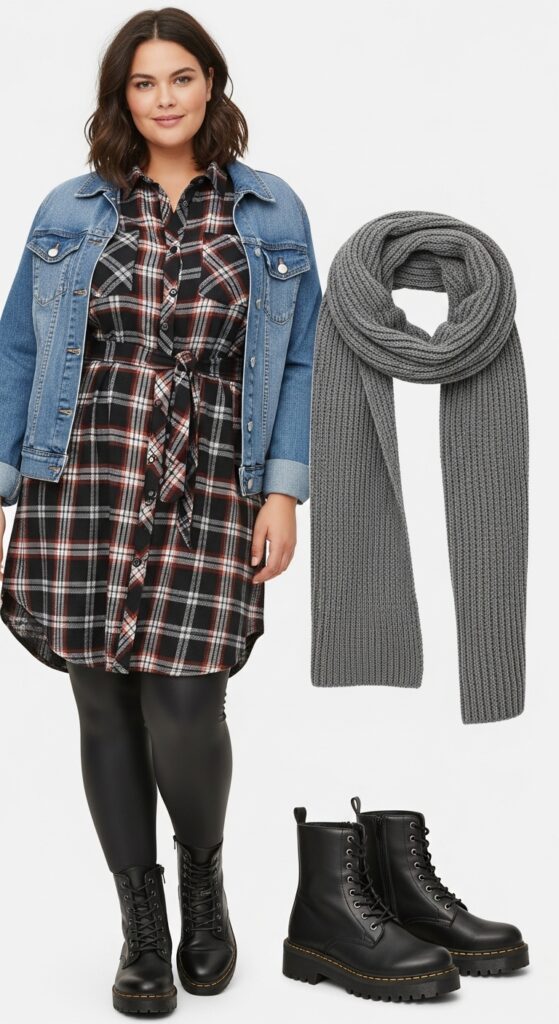 24 Plus Size Casual Winter Fashion Outfits That Celebrate Your Curves 19 Shirt Dress Style