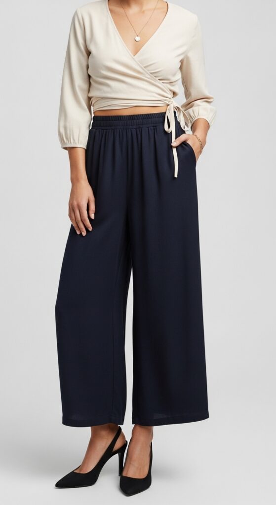 12 Perfect Footwear Styles to Pair with Wide-Leg Pants 6 Slingback Heels with Flowy Wide-Leg Pants