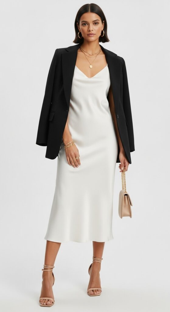 14 Graduation Outfit Ideas to Make Your Day Extra Special 12 Slip Dress for a Sleek, Minimalist Look