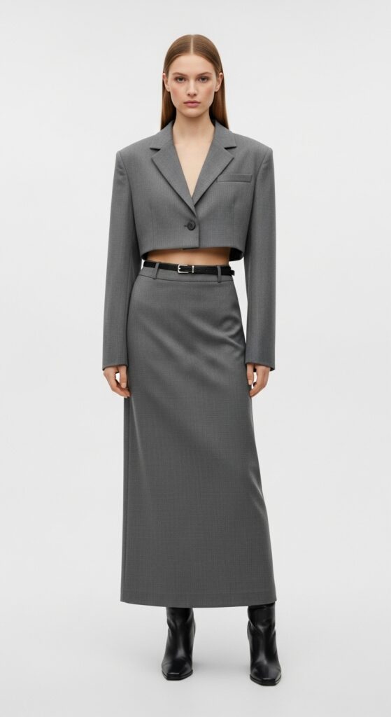 23 Spring Outfits for 2025 That Will Refresh Your Wardrobe 6 Sophisticated Gray Monochrome Look