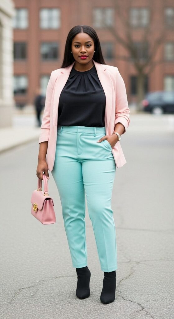 Tailored Blazer & Cigarette Pants