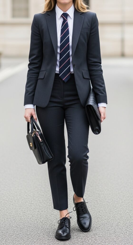 Tailored Suit and Oxford Shoes
