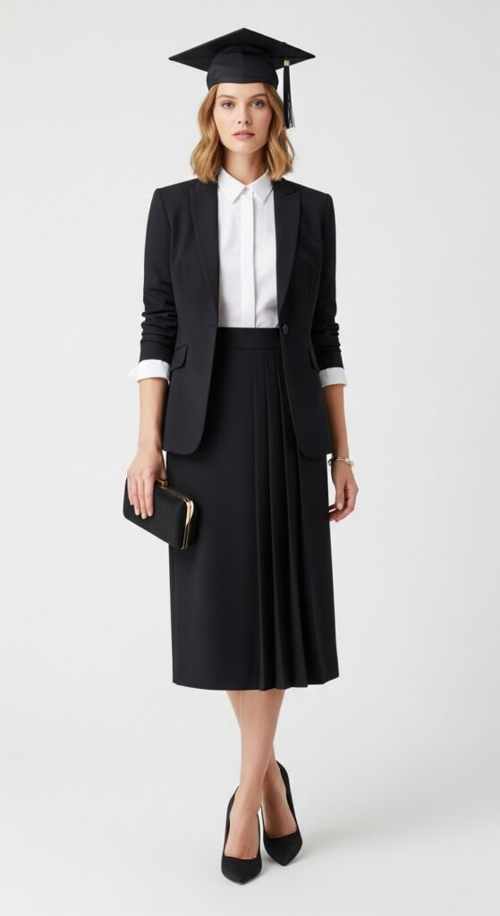 14 Graduation Outfit Ideas to Make Your Day Extra Special 6 Tailored Suit for a Sophisticated Look