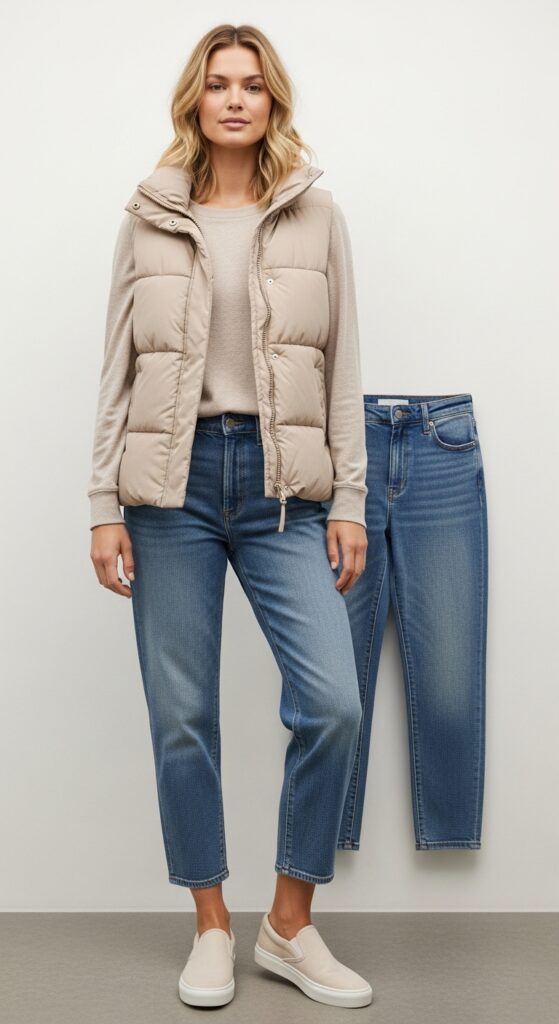 23 Chic Puffer Vest Outfits You’ll Want to Wear This Season 5 The Cozy Weekend Look