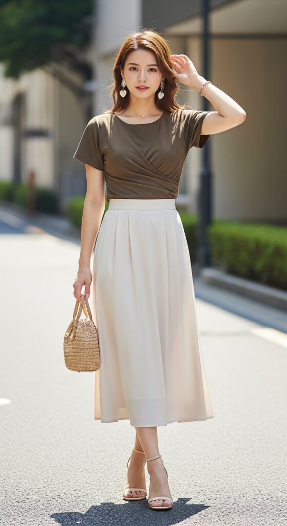 What to Wear in Japan: 22 Stylish Outfit Ideas for Your Upcoming Trip 19 Trendy Midi Skirts for Warm Weather